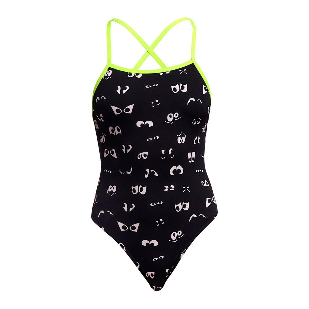 Funkita Eye Spy Badeanzug Damen zum Binden chlorresistent und schnelltrocknend