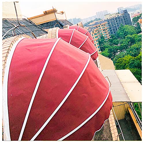 Auvent de porte haut de gamme en polyester durable rouge - 2