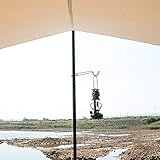 Gancho de luz de Camping de Acero Inoxidable, Colgador de lámpara portátil Antideslizante para Equipo de Acampada al Aire, para Acampar y Viajar