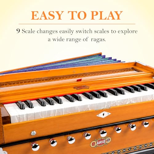 Harmonium BINA No 9 soufflet multifold instrument musique indienne