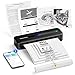 Itari Thermal Portable Printer A4, Wireless, Bluetooth, 300 Dpi, Small Inkless Mobile Printer for Home Use, Compatible with iOS, Android, Windows, & Mac, With Thermal, Black