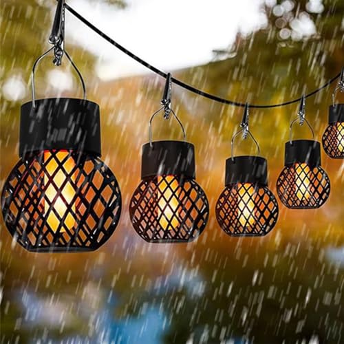 Luces solares con efecto llama jardín perfectas para veladas y terrazas 5