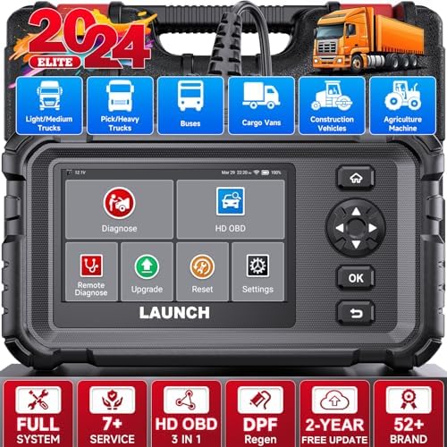 Launch CRP129 HD Heavy Duty Truck Scanner, DPF Regen, Full
