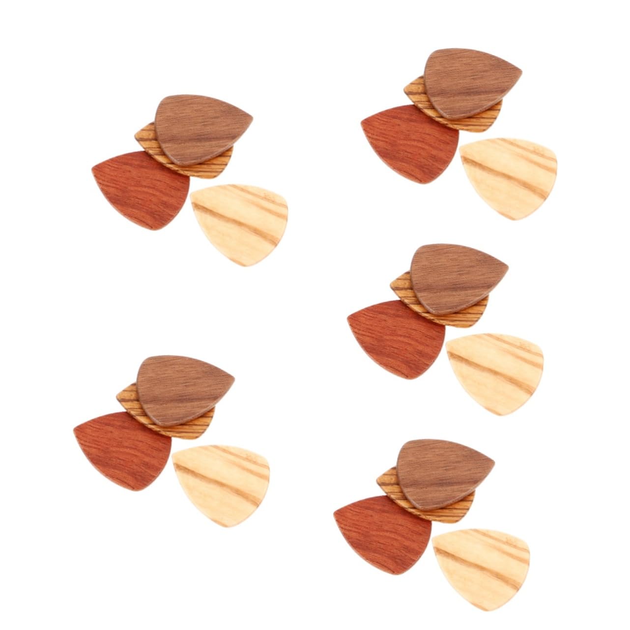 Abaodam 20stücke Teiliges -gitarren-picks Akustik Gitarren-plektren Hochwertigem Palisander Zebra Olivenholz Für Musiker Und Hobbyisten