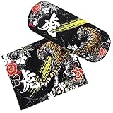 Terra Distribution Cool Design Glasses Case Hard Shell [ Designed in Japan ] Eyeglass Case Hard Shell with Microfiber Wipe Cloth (Tiger)