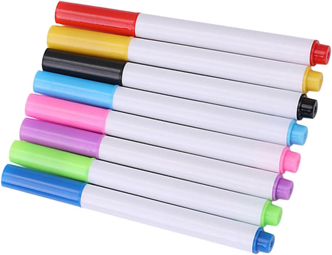 8Pcs Fine Erase Markers Chisel Tip Whiteboard Markers Erasable Ink Pens for Writing Planning Boys and Girls Office