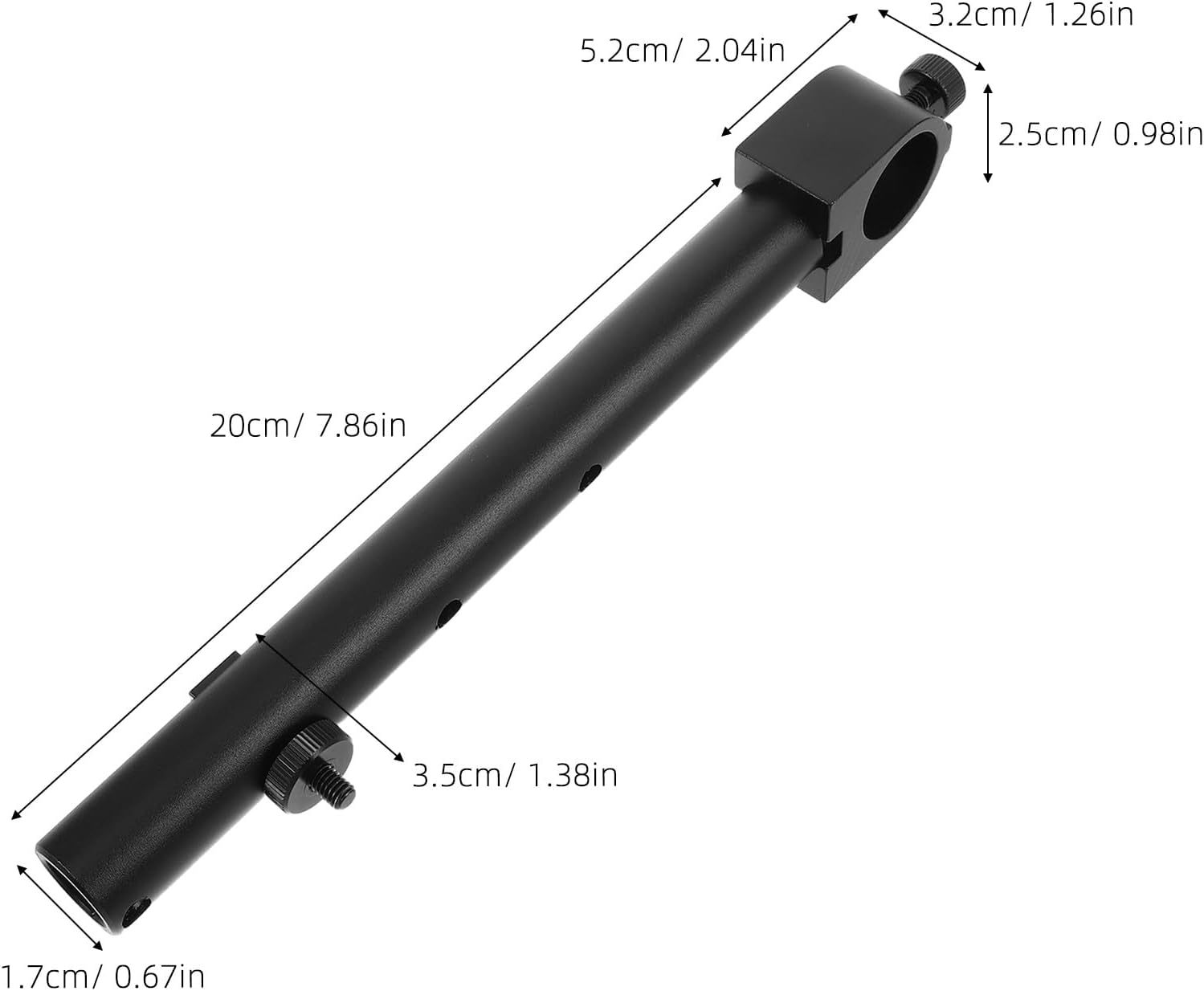 Healifty Digital Microscope Screen Holder: Heavy-Duty Metal Arm Hanging Bar for LCD Display - Ergonomic Screen Mount Laboratory Accessories 25mm