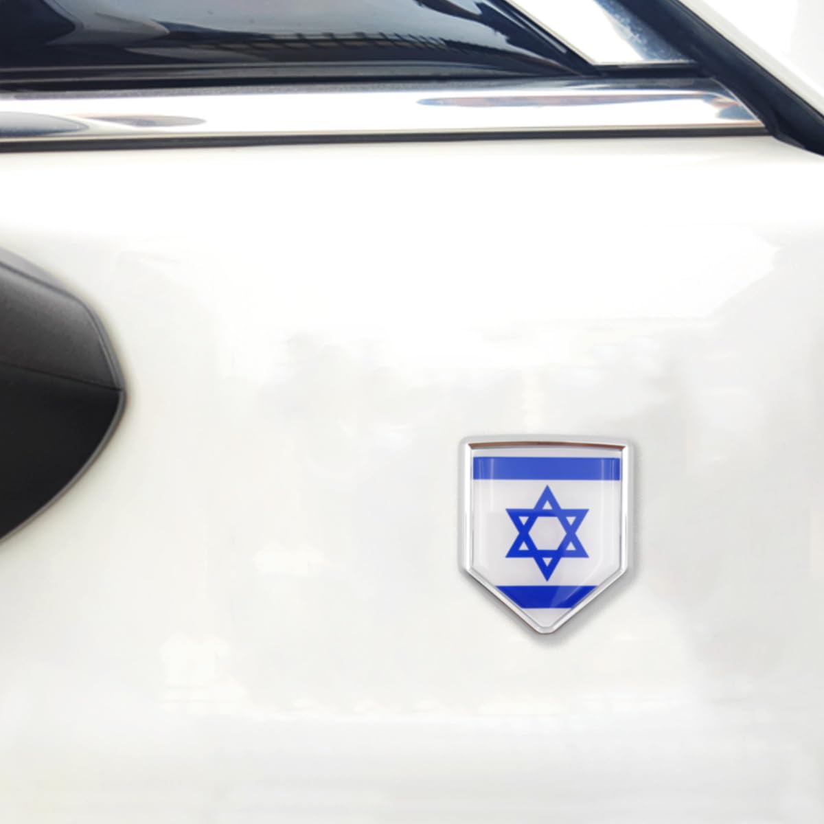Israel Israeli Chrome Emblem 3D Auto Decal Sticker Car Bike Boat