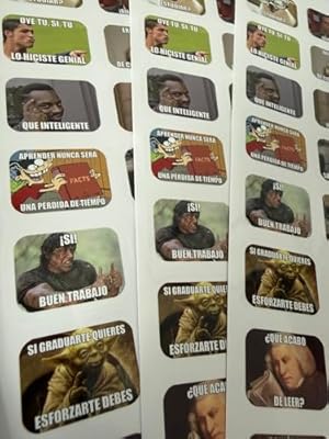 Versión en español Pegatinas para profesores/adhesivos con memes, 177 unidades / 59 motivos/memes para profesores sobre notas/pegatinas para profesores, regalo para profesores | Ya disponible en tu tienda friki favorita! En mundofriki.es! Versión en español Pegatinas para profesores/adhesivos con memes, 177 unidades / 59 motivos/memes para profesores sobre notas/pegatinas para profesores, regalo para profesores | Ya disponible en tu tienda friki favorita! En mundofriki.es!