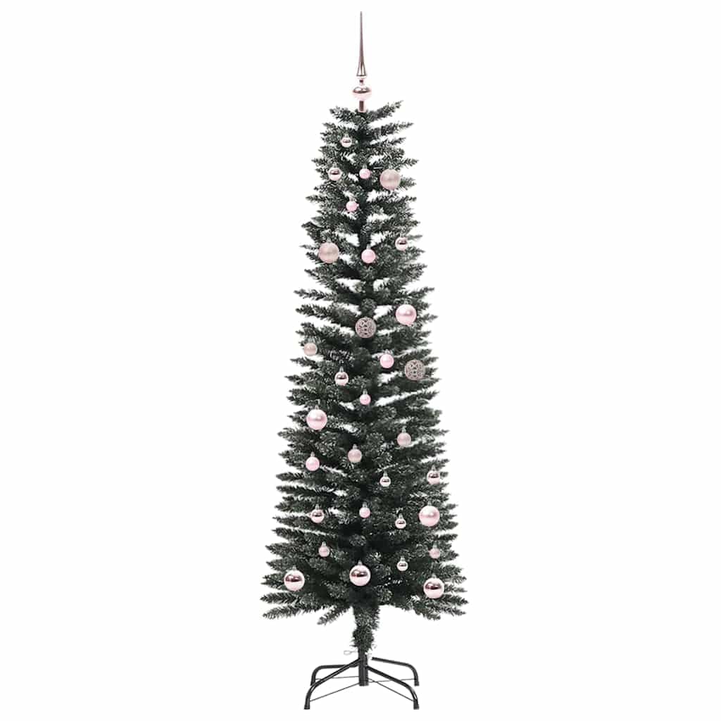 Sztuczna choinka, zielona, 150 cm, z 150 diodami LED o ciepłej białej barwie światła, czubkami PCW, składanym stojakiem i przyłączem USB, do użytku wewnątrz i na zewnątrz