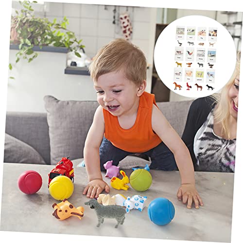 Tofficu 1 Conjunto Cartão Modelo Animal Brinquedos Brinquedo De Cartões De Modelo Animal Brinquedo E