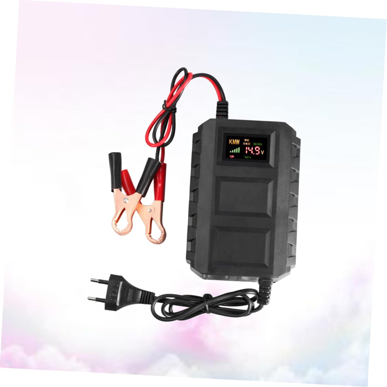 Chargeur de Batterie 12 V 20 A pour Moto et Batterie Automobile
