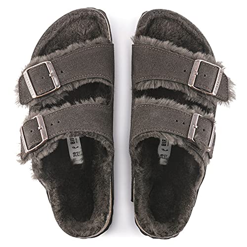 Birkenstock Arizona Shearling Mens Sandal 13 Mocca Slip On Open Toe Regular Fit Mens BIRKENSTOCK Arizona Shearling Suede Leather | Chicago  main image 3