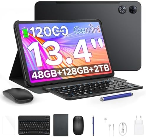 P13 Tablette, 13,4 Pouces 2.4K 120Hz Tablette Android 16 avec Gem...