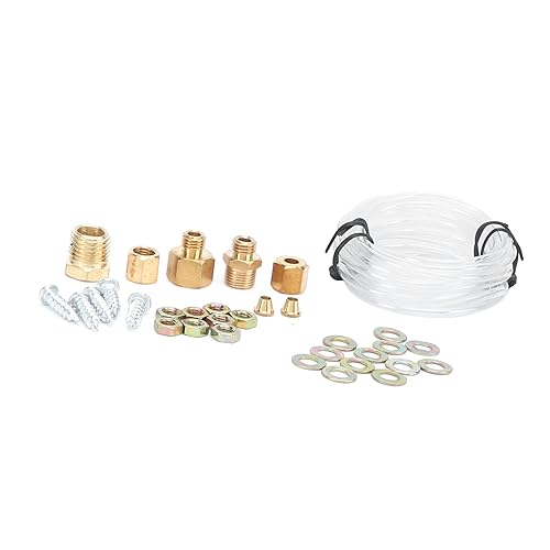 Miniatura 9 de Kit de calibre triple, medidor triple de 2 pulgadas, medidor de presión de aceite de temperatura de agua 3 en 1, universal para 12 V, coche, barco,