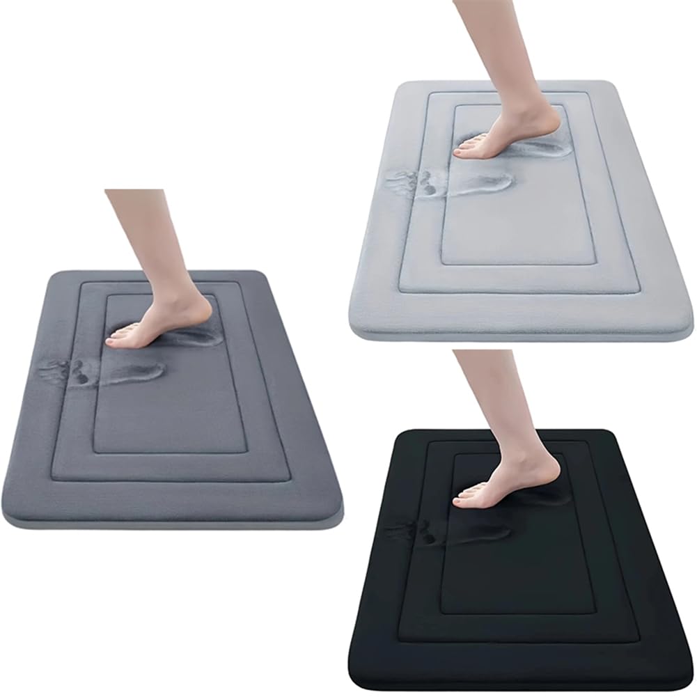 Aundhegrtt Bathroom Mat, Household Toilet Absorbent Mat, Entrance Mat