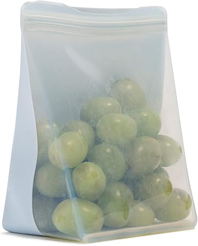 Vista 54 de W&P Porter Bolsa de almacenamiento reutilizable de silicona, sándwich (36 onzas de pie), pizarra, recipiente de almacenamiento de alimentos, apto