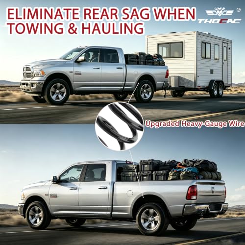 Image of Rear Heavy Duty Coil Springs for Ram 1500 2009-2018 2wd 4wd, 85% Extra Load Capacity (1500 lbs), Maintains Factory Ride Height, For Truck Towing
