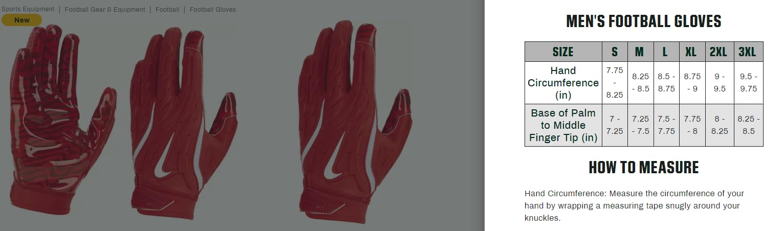 NIKE Superbad 7.0 Fg Guantes de fútbol americano Unisex adulto (Pack de 1)