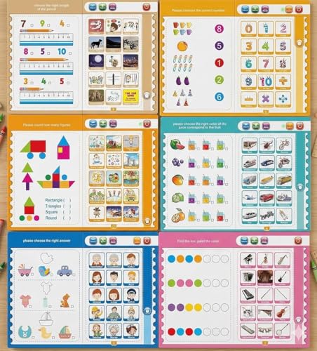 Image of Alphabet Learning Book for Kids - Interactive Talking Sound Book with Music | ABC Letters, Numbers&Shapes Educational Toy | Preschool Learning for Toddlers Boys Girls