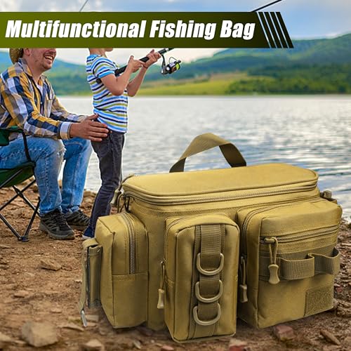 Shaddock Fishing Bolsa de Cintura Portable con Porta Caña, Bolsa Cruzada para Pesca, Camping y Senderismo para Hombres y Mujeres miniatura 6
