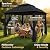 11'X11' Gazebo Pop Up with 4 Sidewalls Mosquito Netting, Heavy Duty Patio Gazebo Canopy Tent with Double Air Roofs for Backyards, Patios, Decks, Gardens, Parks