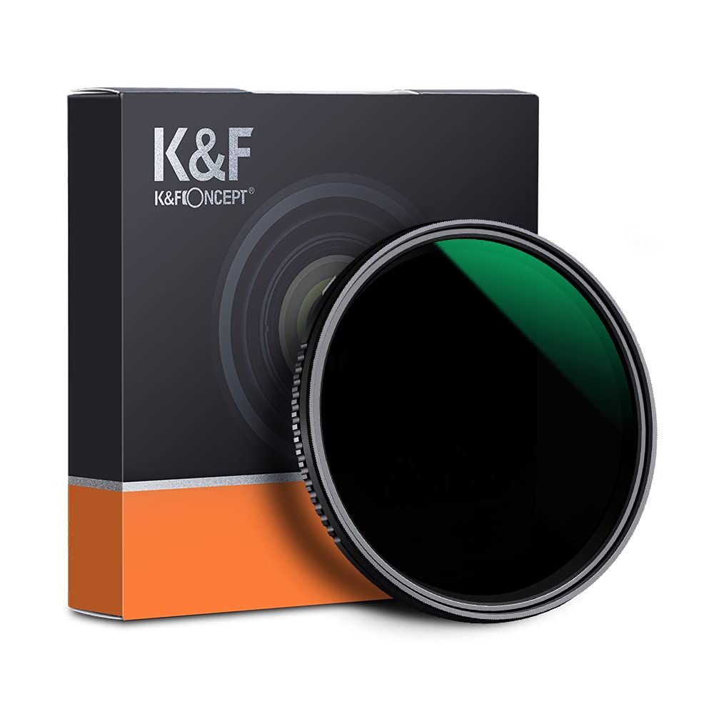 K&F Concept 82mm ND Filter, Variable Neutral Density Filter ND8-ND2000 (3-11 Stop), Japan Optical Gl