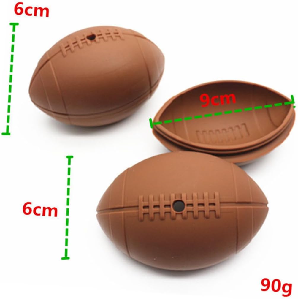 Luxshiny 10pcs Creative Rugby Ice Mold Silicone Ice Maker for Drinks Chocolate and Cocktails for Parties and Home Use Reusable and Easy to Use