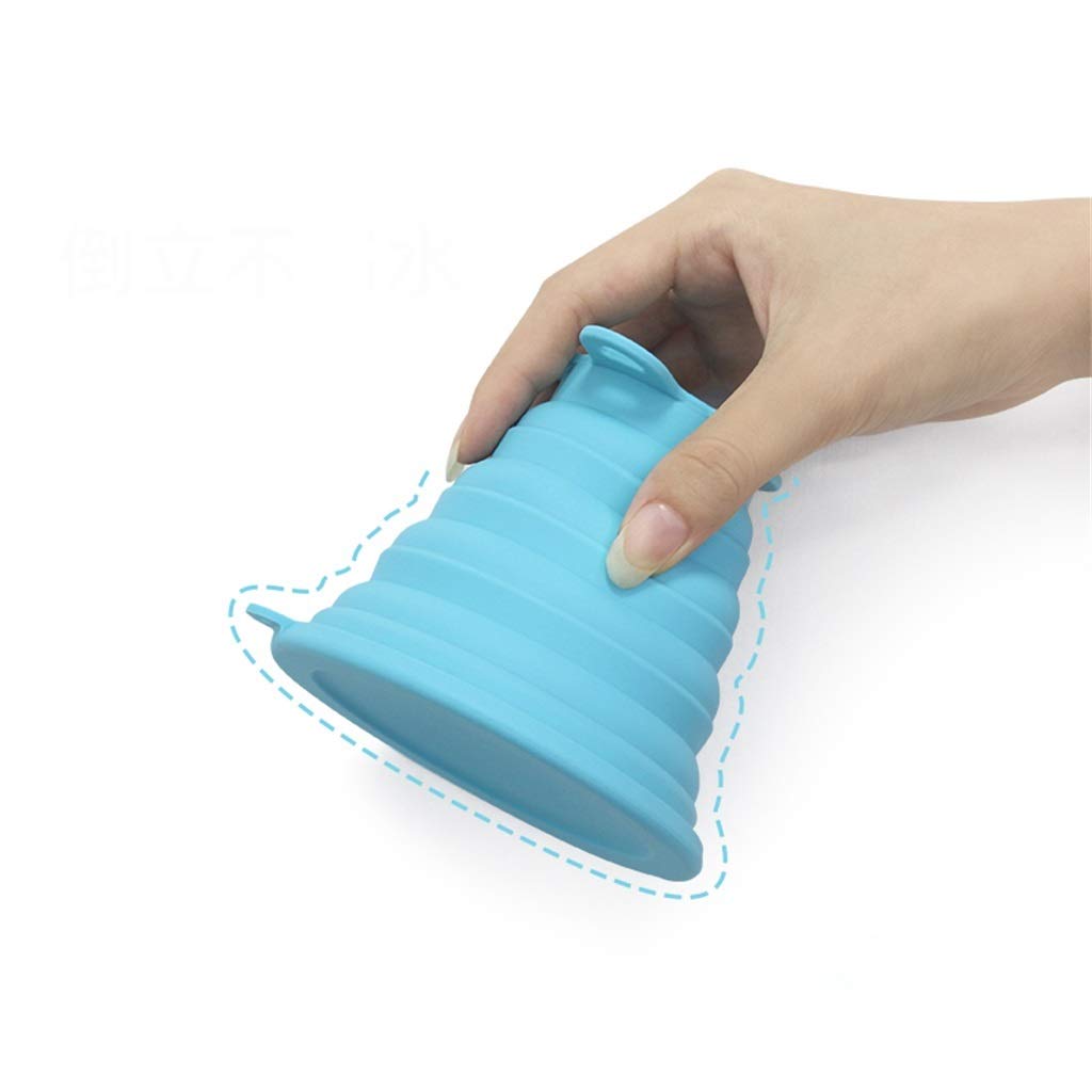 Faltbarer Campingbecher, Mehrzweck Outdoor-Reisen Mundspülbecher Tragbar Mini (6 Farben)
