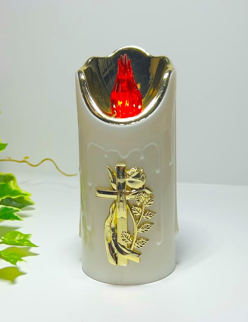 Decorazioni per la casa colonna cera rotonda ovale a batteria LED senza fiamma c