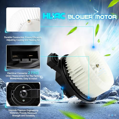 Image of HVAC Blower Motor Fan ABS Air Conditioning and Heating Fits for 2003-2007 Lexus GX470,2003-2009 Toyota 4Runner, Replaces 87103-35060 700062 TO3126114