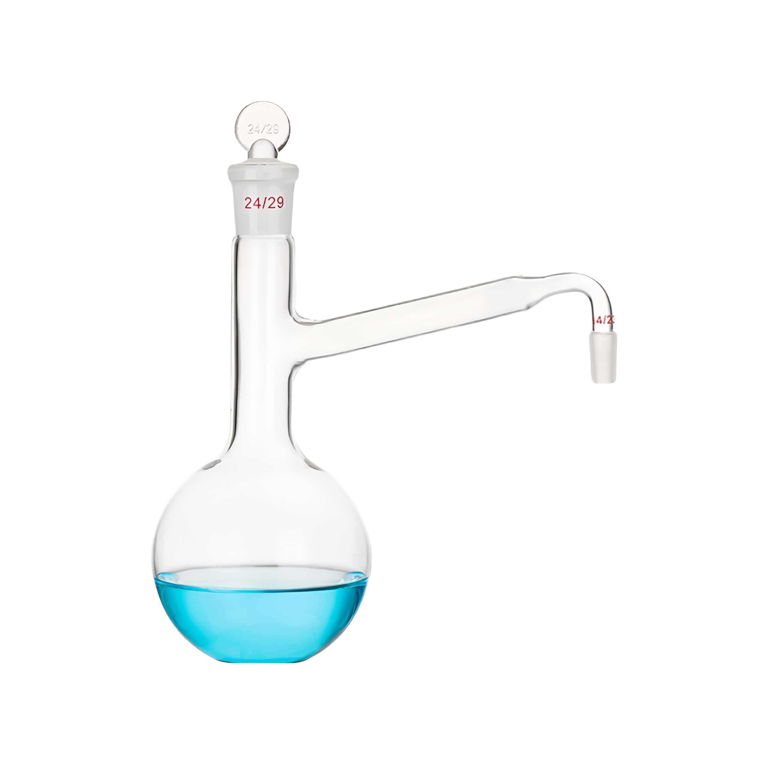 Ballon Cornue Distillation Verre Bras Latéral Joint Couvercle-24#14# 1000ml