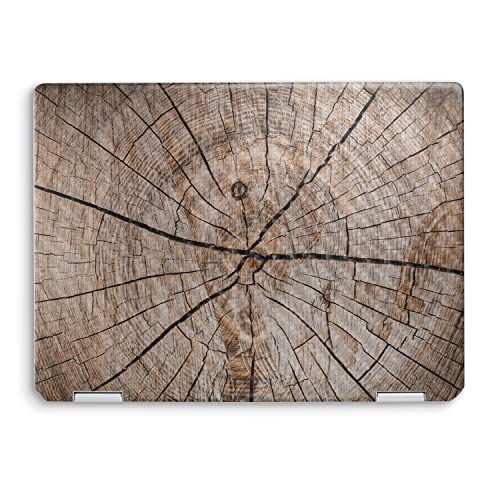 Image of MightySkins Carbon Fiber Skin Compatible with HP Spectre x360 14 inch (2022) Full Wrap Kit - Tree Rings | Protective, Durable Textured Carbon Fiber Finish | Easy to Apply | Made in The USA