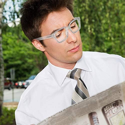 Suertree Reading Glasses Computer Glasses Fashion Comfortable Glasses for Reading Multicolor Large Glasses Frames Spring Hinge Reader Aided Eyeglasses for Men Women BM541 - Image 3