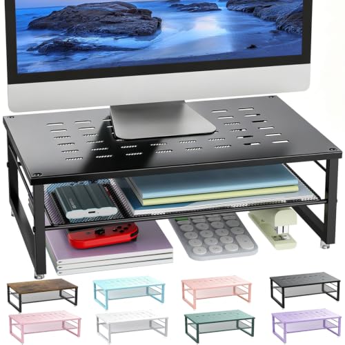 Image of gianotter 2-Tier Metal Monitor Stand Riser
