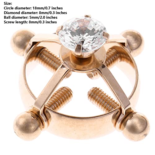 2Pcs Fake Nipple Rings For Women, Surgical Steel Nipple Rings Cubic Zirconia Body Piercing Jewelry Shield Barbell Ring Bar Body No Piercing Jewelry For Women(Each Is About 7.9 G). (Silver 2Pcs, Stainless Steel) #TOP2