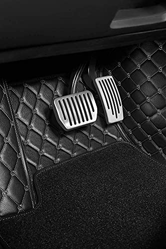 Image of Auto Hub Premium 7D car mat Maruti Swift Dzire (Model: 2010-2016), Luxury Double-Stich 7d Car Floor Mat Complete Set, 100% Waterproof and Washable, Color : Black