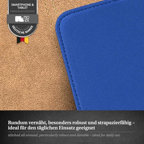 Étui protection complète 360 iPhone 12 Pro clapet bleu moex - 5