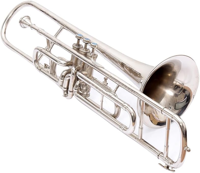 TROMBONE BB PITCH BRASS MADE BLACK COLOR WITH HARD CASE AND MOUTHPIECE RUBI HANDICRAFT - Image 1 of 5