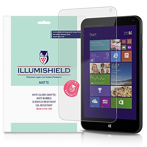 iLLumiShield Matte Screen Protector Compatible with HP Stream 7 (3-Pack) Anti-Glare Shield Anti-Bubble and Anti-Fingerprint PET Film