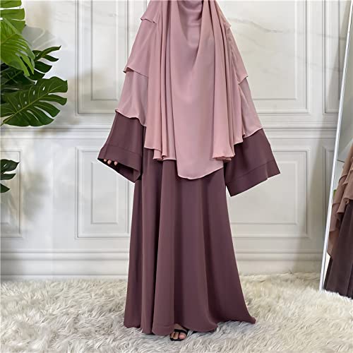 FPOVFPO Hijab for Women's Muslim Jilbab Islamic Ramadan Solid Color Soft Lightweight Long Scarf4