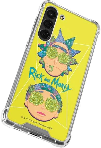 Skinit Clear Phone Case Compatible with Galaxy S23 Plus - Officially Licensed Adult Swim Rick and Morty Rick and Morty Portal Eyes Design
