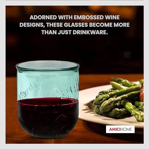 Amici Home 7AI4480S4R Vino Stemless Wine Glasses thumb #6