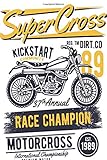  Super Cross Kickstart Community REG. TM DIRT. CO 89 37th Annual RACE CHAMPION MOTOR CROSS EST 1989 MOTORCROSS International Championship Premium ... lovers 110 Pages - Large (6 x 9 inches)