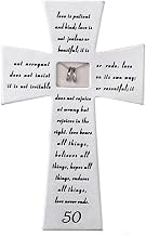 Roman Giftware Inc., Wedding & Anniversary, 7" H 50TH Anniversary WALLCROSS,Religious, Inspirational, Durable (1x4x7)