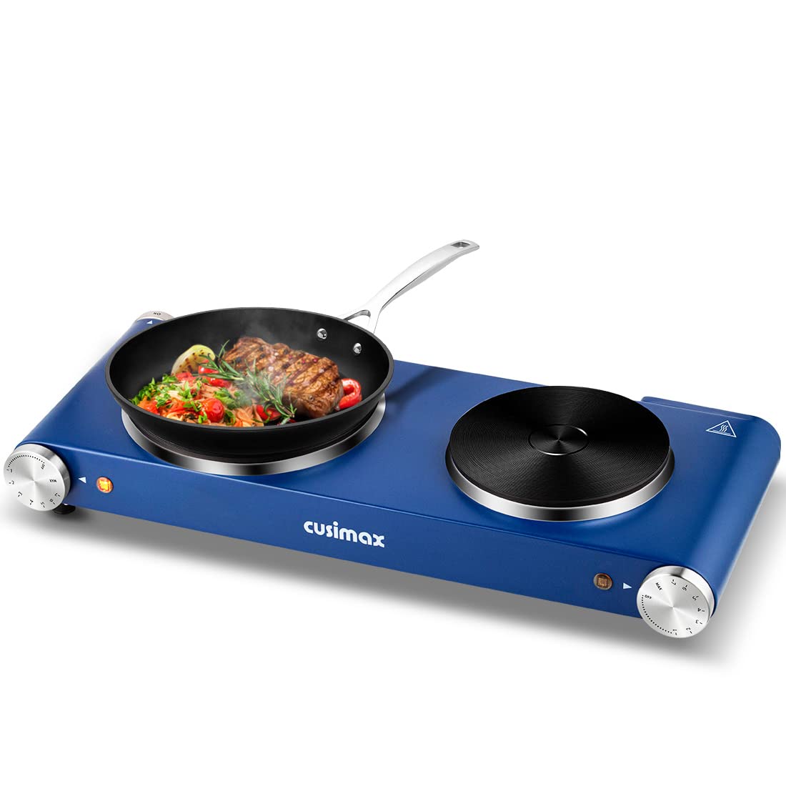 Hot Plate, CUSIMAX 1800W Double Burner, Cast Iron hot plates, Electric
