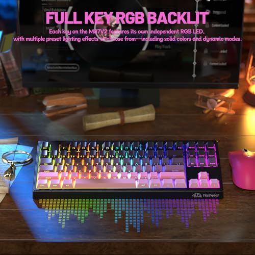 Teclado Gamer M87V2 con Conectividad Inalámbrica Bluetooth miniatura 5