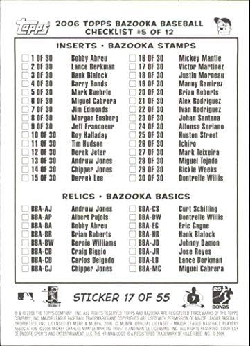 Miniatura 2 de 2006 Bazooka 4 on 1 Stickers #17 Giles Buehrle Mulder Prior MLB Baseball Trading Card