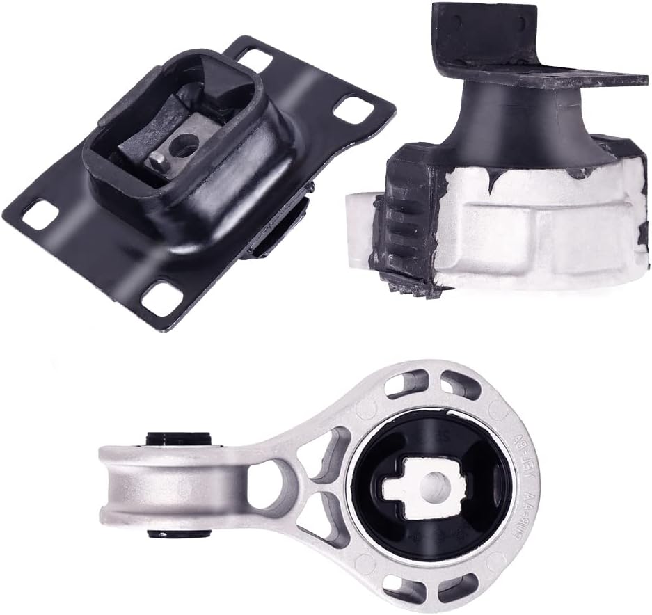 Engine Motor & Transmission Mount Kit 3pcs Compatible with Fits 2008 2009 2010 2011 Ford Focus L4 2.0L A5322 A2986 A5312 3087 2986 3103 8S4Z6068A 1061-131 5S4Z-6038BB