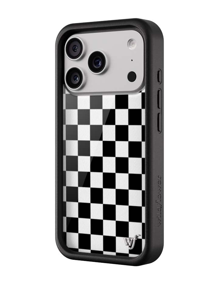 Image of Wildflower Cases - iPhone 17 Pro Compatible - Checkers Black